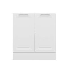 Alvinka Mutfak Modül Mbr_C Alt 2K1R 80Cm Dolap Beyaz Beyaz Mdf