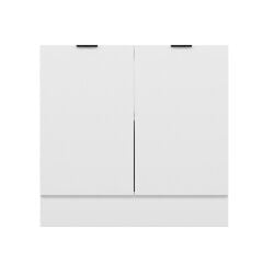 Alvinka Mutfak Modül Mbr_B Alt 2K1R 90Cm Dolap Beyaz Beyaz Suntalam