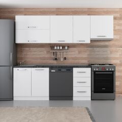 Minar 255 Cm Mutfak Dolabı Beyaz 255-B15