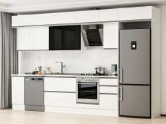 Alvinka 375X240 Cm High Gloss Mutfak Dolabı Mb-E90S40S45-3 High Gloss | Beyaz - Suntalam