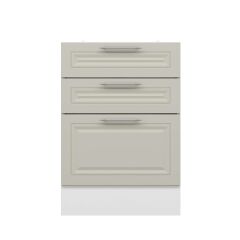 Alvinka Mutfak Modül Mbr_C Alt 3Ç1B2K 60Cm Dolap Beyaz Kumtaşı