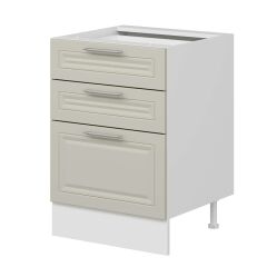 Alvinka Mutfak Modül Mbr_C Alt 3Ç1B2K 60Cm Dolap Beyaz Kumtaşı