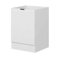 Alvinka Mutfak Modül Mbr_B Alt 1K 60Cm Evye Dolap Beyaz Beyaz Mdf