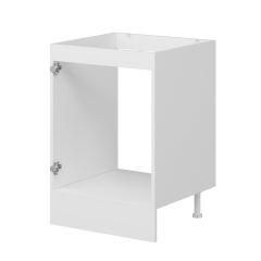 Alvinka Mutfak Modül Mbr_B Alt 1K 60Cm Evye Dolap Beyaz Beyaz Mdf