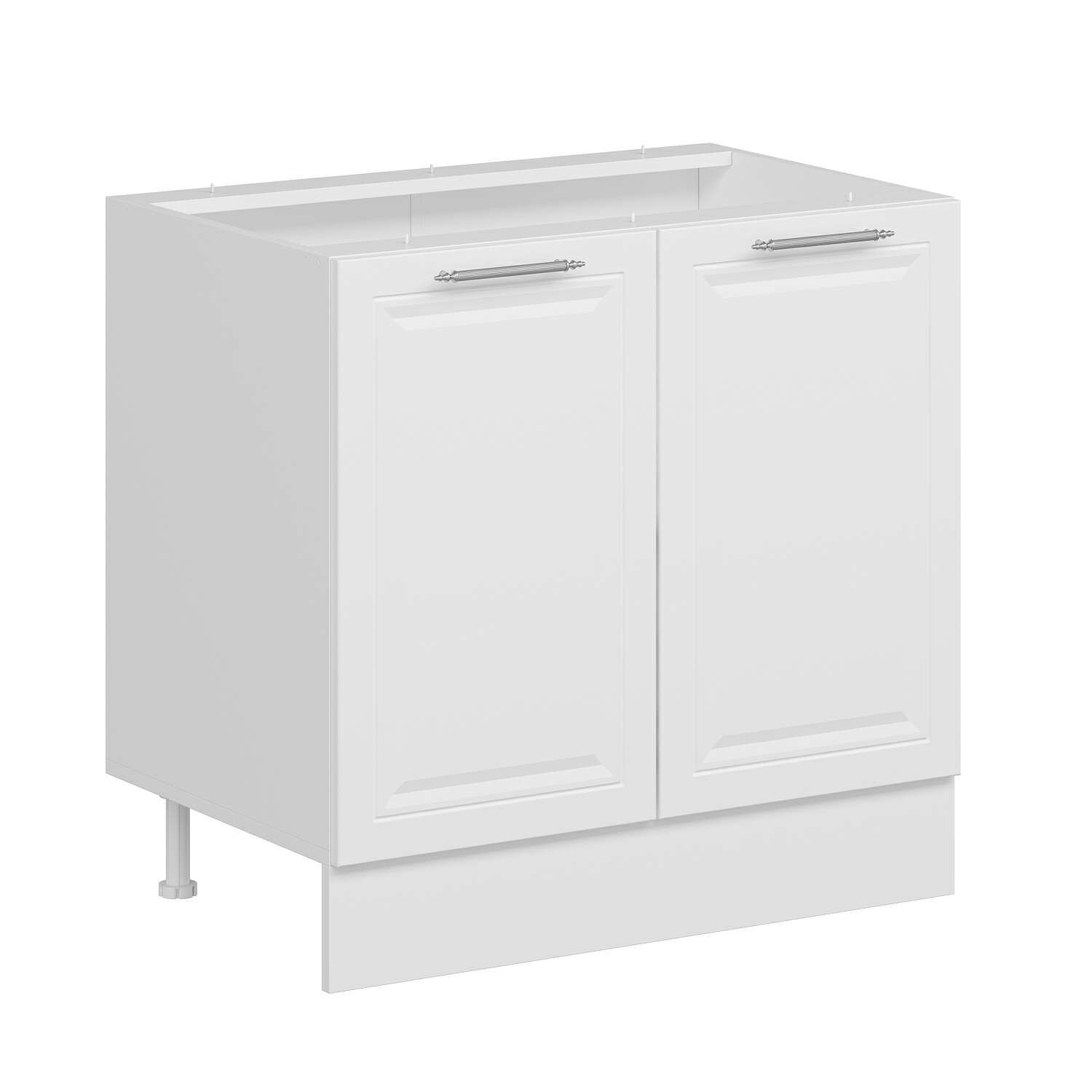 Alvinka Mutfak Modül Mbr_C Alt 2K1R 90Cm Dolap Beyaz Beyaz Suntalam