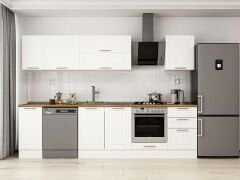 Alvinka 290X210 Cm Klasik Mebran Mutfak Dolabı Beyaz Beyaz M-E80S40S50-2 Mebran | Beyaz - Suntalam