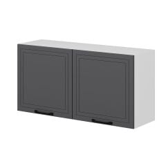 Alvinka Mutfak Modül Mbr_A Üst 2Dk1R 120-H60Cm Dolap Beyaz Antrasit