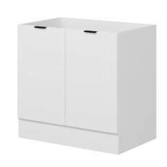 Alvinka Mutfak Modül Mbr_B Alt 2K 90Cm Evye Dolap Beyaz Beyaz Suntalam