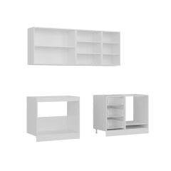 Minar 255 Cm Mutfak Dolabı Beyaz Antrasit 255-A14