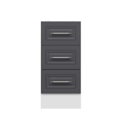 Alvinka Mutfak Modül Mbr_C Alt 3Ç Nray 40Cm Dolap Beyaz Antrasit Suntalam