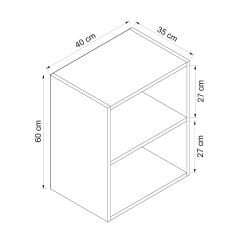 Alvinka Mutfak Modül Mbr_C Üst 1Dk1R 40-H60Cm Dolap Beyaz Beyaz