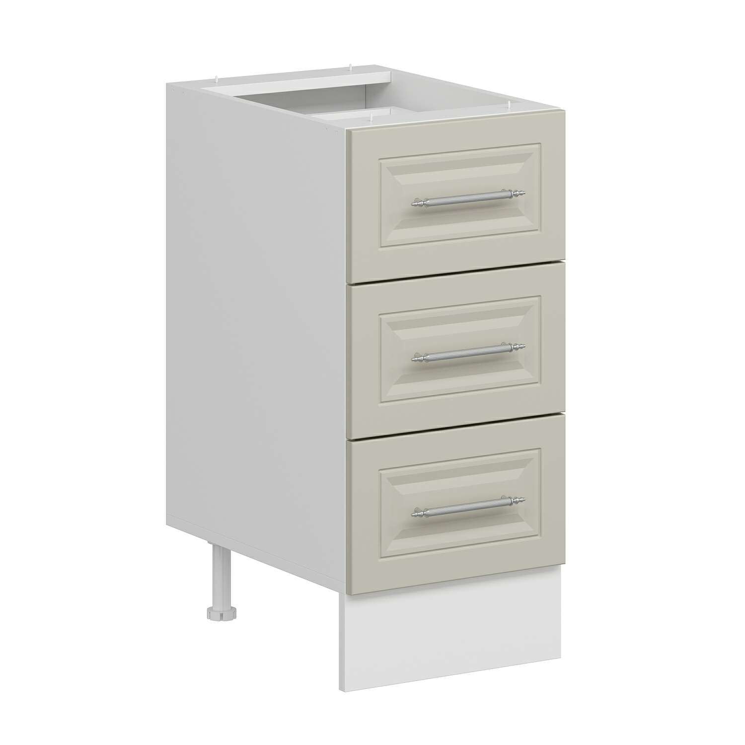 Alvinka Mutfak Modül Mbr_C Alt 3Ç Nray 40Cm Dolap Beyaz Kumtaşı Suntalam