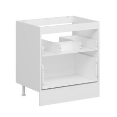 Alvinka Mutfak Modül Mbr_B Alt 2Ç 80Cm Evye Dolap Beyaz Beyaz Mdf