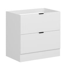 Alvinka Mutfak Modül Mbr_B Alt 2Ç 90Cm Evye Dolap Beyaz Beyaz Suntalam