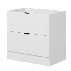 Alvinka Mutfak Modül Mbr_B Alt 2Ç 90Cm Evye Dolap Beyaz Beyaz Suntalam