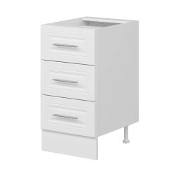 Alvinka Mutfak Modül Mbr_C Alt 3Ç Nray 45Cm Dolap Beyaz Beyaz Mdf