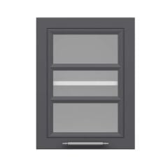 Alvinka Mutfak Modül Mbr_C Üst 1Dk1R 45-H60Cm Dolap Cam Beyaz Antrasit