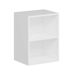Alvinka Mutfak Modül Mbr_C Üst 1Dk1R 45-H60Cm Dolap Cam Beyaz Beyaz