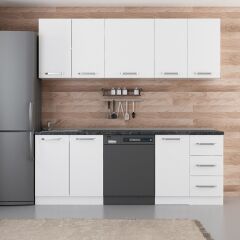 Minar 220 Cm Mutfak Dolabı Beyaz 220-B11