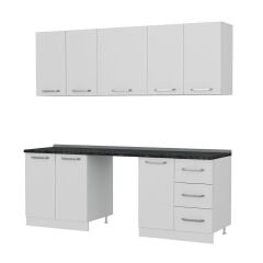 Minar 220 Cm Mutfak Dolabı Beyaz 220-B11