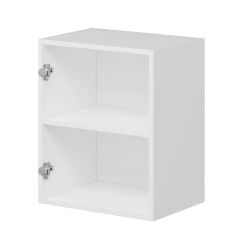 Alvinka Mutfak Modül Mbr_C Üst 1Dk1R 50-H60Cm Dolap Beyaz Antrasit