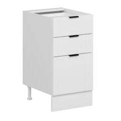 Alvinka Mutfak Modül Mbr_B Alt 3Ç1B2K Nray 45Cm Dolap Beyaz Beyaz Mdf