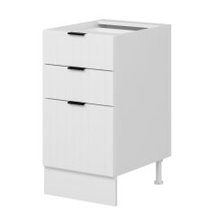 Alvinka Mutfak Modül Mbr_B Alt 3Ç1B2K Nray 45Cm Dolap Beyaz Beyaz Mdf