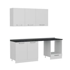 Minar 220 Cm Mutfak Dolabı Beyaz 220-B13