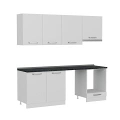 Minar 220 Cm Mutfak Dolabı Beyaz 220-B14