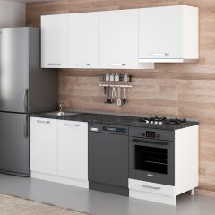 Minar 220 Cm Mutfak Dolabı Beyaz 220-B14