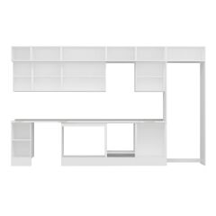 Alvinka 390X240 Cm High Gloss Mutfak Dolabı Mb-E90S40S60-2 High Gloss | Antrasit - Suntalam