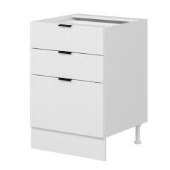 Alvinka Mutfak Modül Mbr_B Alt 3Ç1B2K Nray 60Cm Dolap Beyaz Beyaz Suntalam