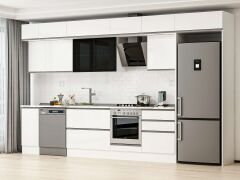 Alvinka 390X240 Cm High Gloss Mutfak Dolabı Mb-E90S40S60-3 High Gloss | Beyaz - Suntalam