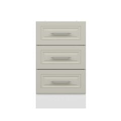 Alvinka Mutfak Modül Mbr_C Alt 3Ç Nray 50Cm Dolap Beyaz Kumtaşı Suntalam