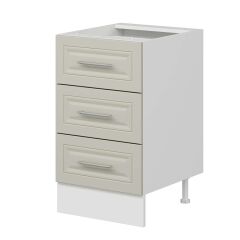 Alvinka Mutfak Modül Mbr_C Alt 3Ç Nray 50Cm Dolap Beyaz Kumtaşı Suntalam