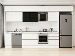 Alvinka 390X240 Cm High Gloss Mutfak Dolabı Mb-E90S40S60-3 High Gloss | Beyaz - Mdf