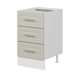 Alvinka Mutfak Modül Mbr_C Alt 3Ç Nray 50Cm Dolap Beyaz Kumtaşı Mdf