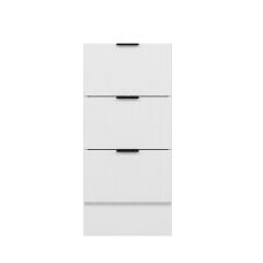 Alvinka Mutfak Modül Mbr_B Alt 3Ç Nray 40Cm Dolap Beyaz Beyaz Suntalam