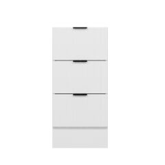 Alvinka Mutfak Modül Mbr_B Alt 3Ç Nray 40Cm Dolap Beyaz Beyaz Mdf