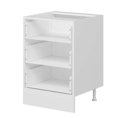 Alvinka Mutfak Modül Mbr_C Alt 3Ç Nray 60Cm Dolap Beyaz Antrasit Mdf