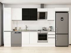 Alvinka 360X222 Cm High Gloss Mutfak Dolabı Mbb-E80B40S40-3 High Gloss | Beyaz - Mdf