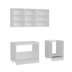 Minar 220 Cm Mutfak Dolabı Beyaz Dore 220-D13