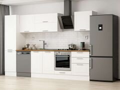 Alvinka 320X210 Cm Klasik Mebran Mutfak Dolabı Mb-E90B50S60-2 Mebran | Beyaz - Suntalam