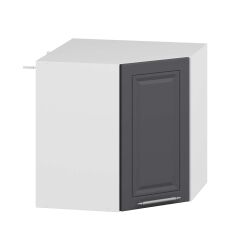 Alvinka Mutfak Modül Mbr_C Üst 1Dk1R 60-H60Cm Köşe Dolap Beyaz Antrasit