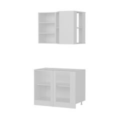 Minar 105Cm Köşe Mutfak Dolabı - Beyaz K105-B1