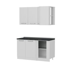 Minar 145Cm Köşe Mutfak Dolabı - Beyaz K145-B1