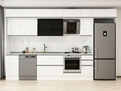 Alvinka 375X240 Cm High Gloss Mutfak Dolabı Mb-E90S45S40-3 High Gloss | Beyaz - Mdf