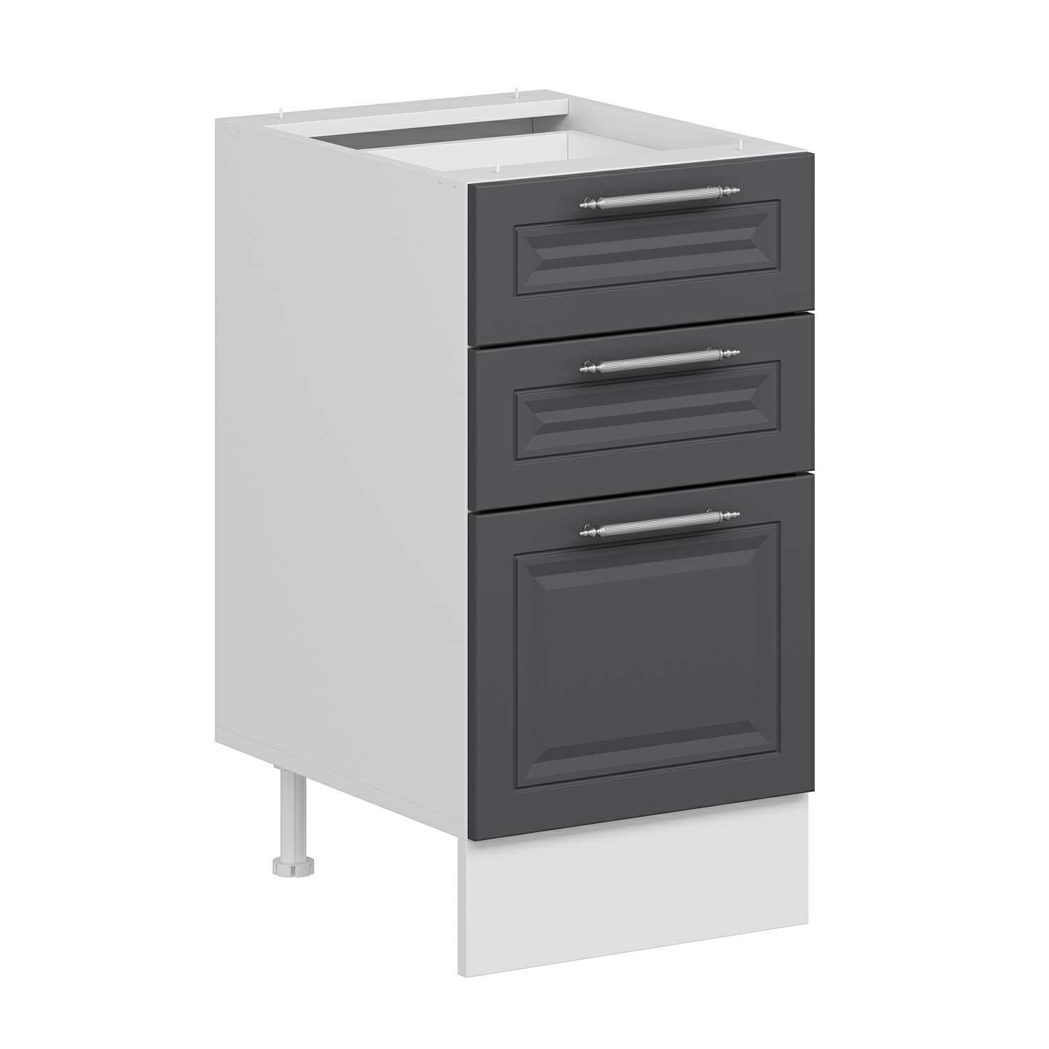 Alvinka Mutfak Modül Mbr_C Alt 3Ç1B2K Nray 45Cm Dolap Beyaz Antrasit Suntalam