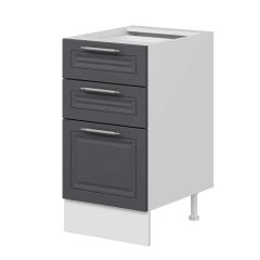 Alvinka Mutfak Modül Mbr_C Alt 3Ç1B2K Nray 45Cm Dolap Beyaz Antrasit Mdf