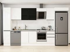 Alvinka 365X222 Cm High Gloss Mutfak Dolabı Mbb-E80B40S45-3 High Gloss | Beyaz - Mdf